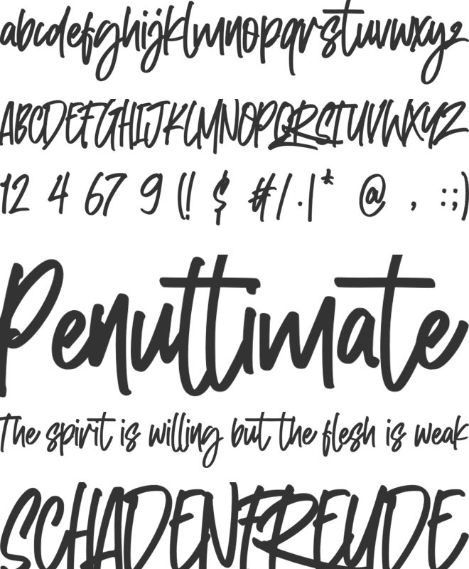 Healthiest font preview