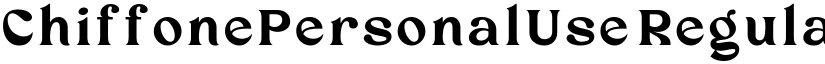 ChiffonePersonalUse Regular font