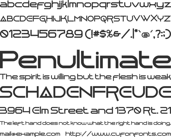 GYPSUM font preview
