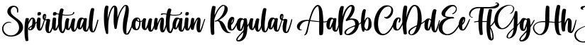 Spiritual Mountain Regular font