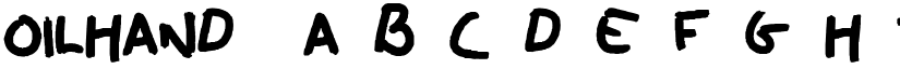 oilhand font