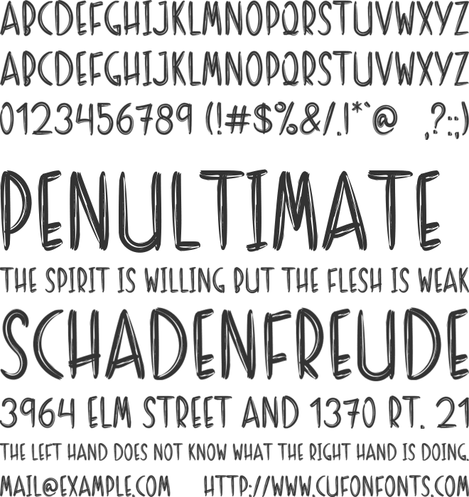 SUNRISE ISLAND font preview