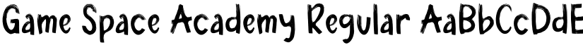 Game Space Academy font download