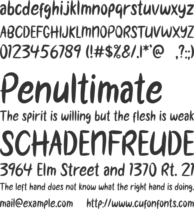 Baby Twice font preview