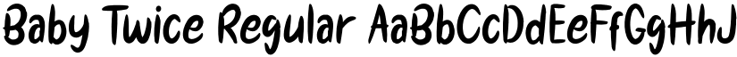 Baby Twice Regular font