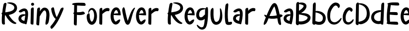 Rainy Forever Regular font