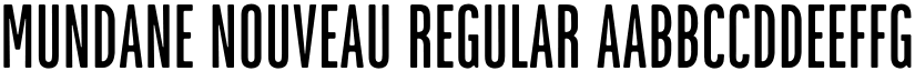 Mundane Nouveau Regular font