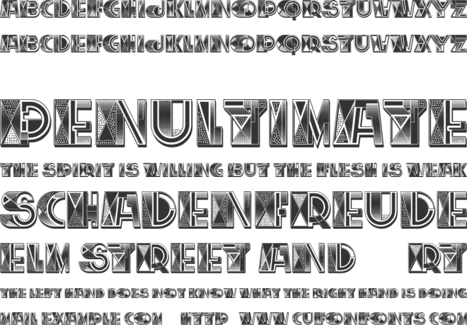 Technician font preview