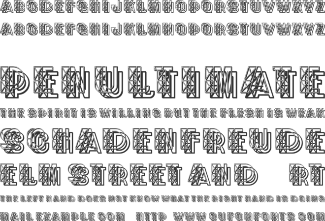 Frakasitaj font preview