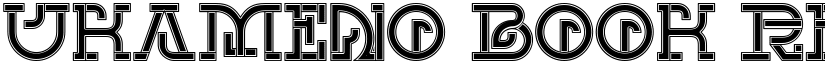 UKAMENO Book Regular font
