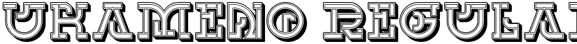 UKAMENO Regular font