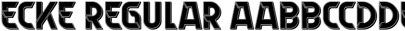 Ecke Regular font