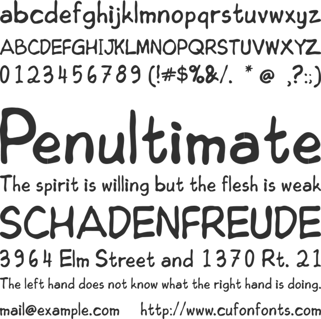 Edoms Handwritting font preview