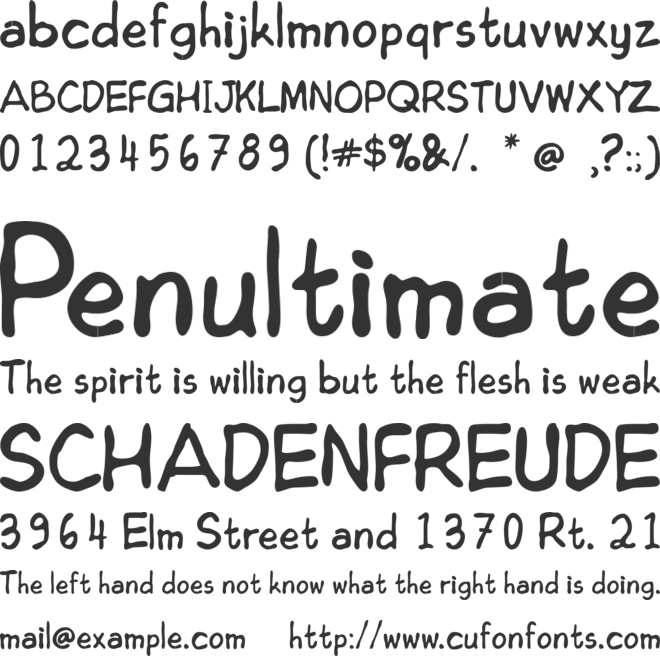 Edoms Handwritting font preview