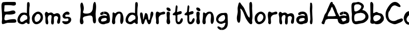 Edoms Handwritting Normal font