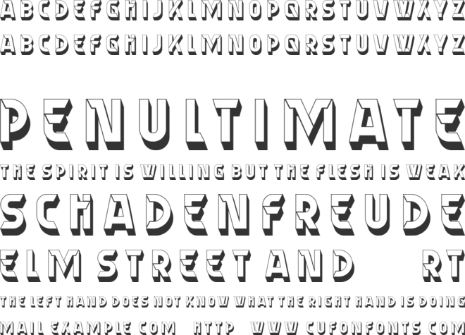 Almery font preview
