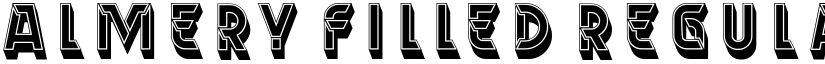 Almery Filled Regular font