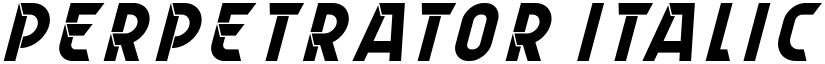 Perpetrator Italic font