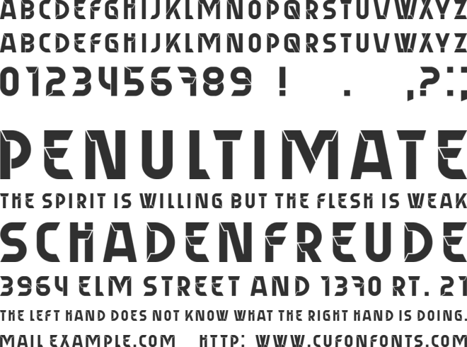 Perpetrator font preview