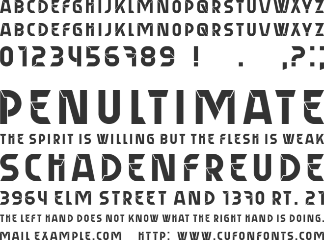 Perpetrator font preview