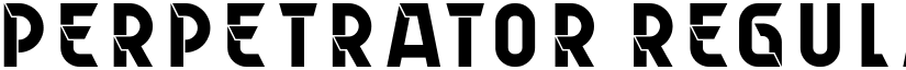 Perpetrator Regular font