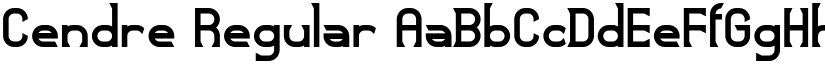 Cendre Regular font