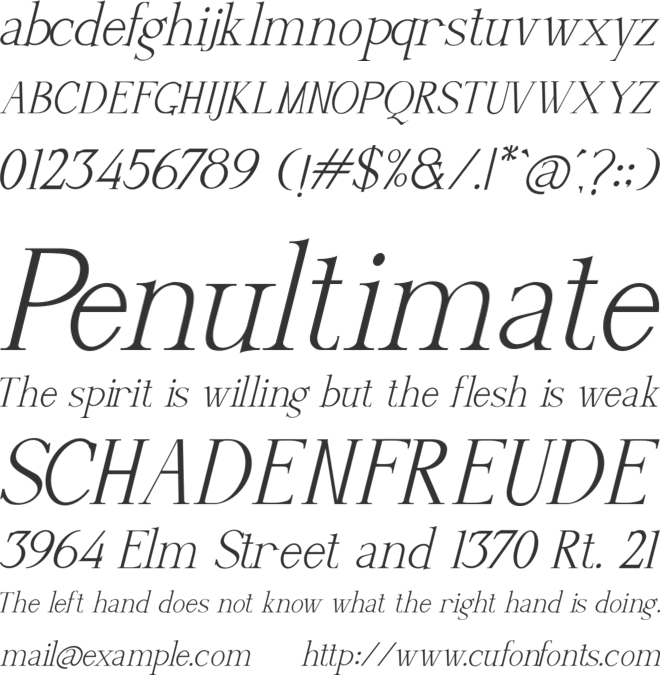 Silver Silk font preview