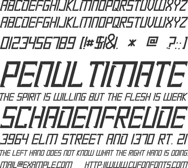 Renzime font preview