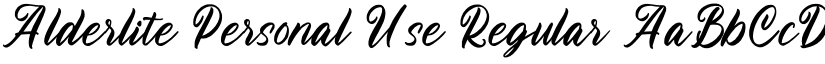 Alderlite Personal Use font download