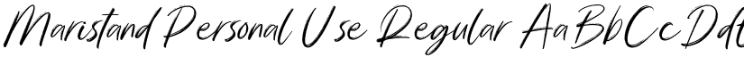 Maristand Personal Use Regular font