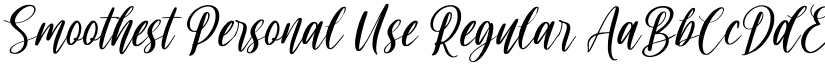 Smoothest Personal Use Regular font