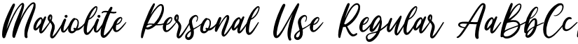 Mariolite Personal Use Regular font