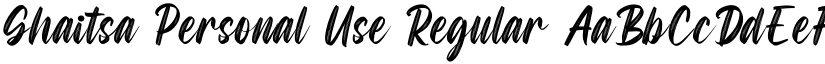 Ghaitsa Personal Use Regular font