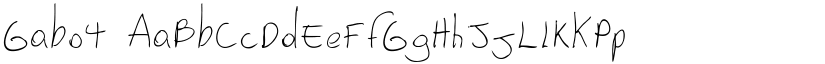 Gabo4 font