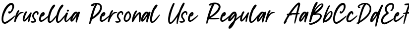 Crusellia Personal Use Regular font
