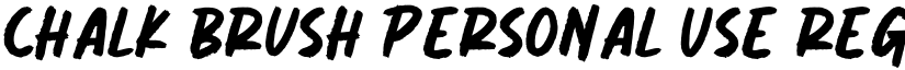 Chalk Brush Personal Use Regular font