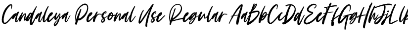 Candaleya Personal Use Regular font