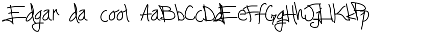 Edgar da cool font