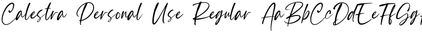 Calestra Personal Use Regular font