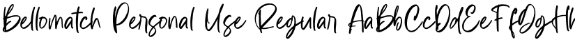 Bellomatch Personal Use font download