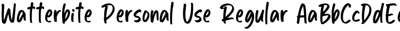 Watterbite Personal Use font download