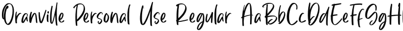 Oranville Personal Use font download