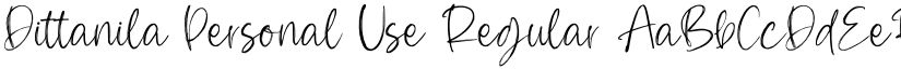 Dittanila Personal Use Regular font