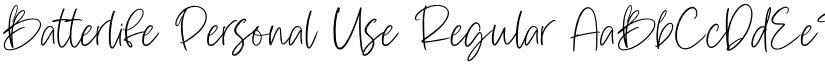 Batterlife Personal Use font download