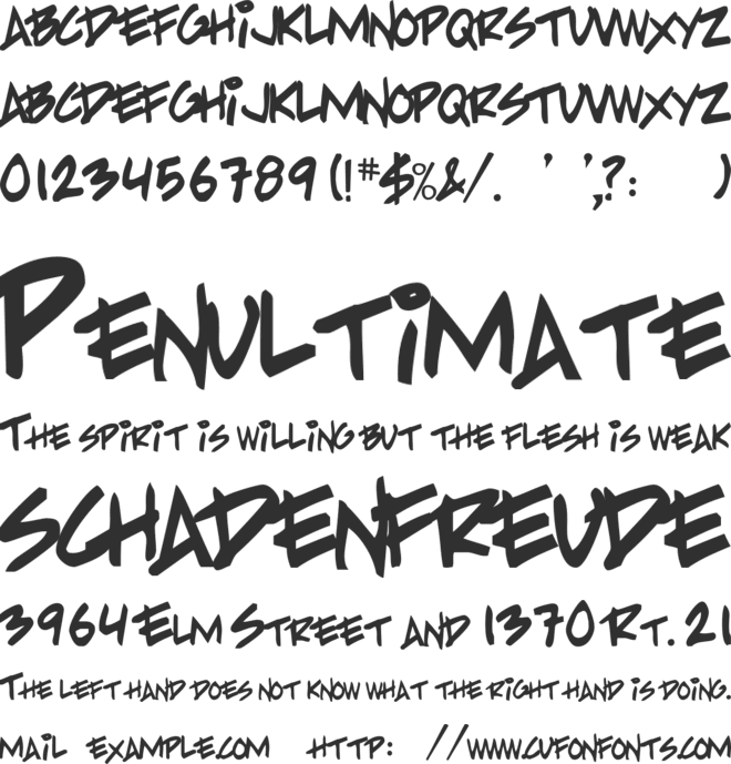 PP Handwriting font preview