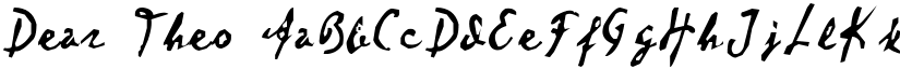 Dear Theo font