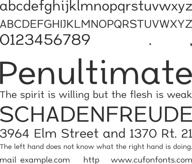 DN Sans Serif font preview