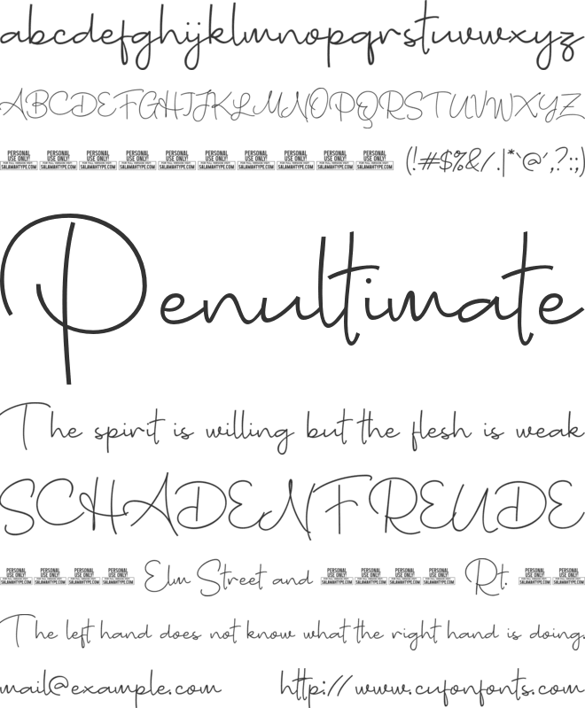 Bugisnia font preview