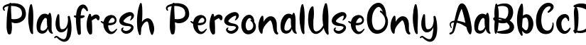 Playfresh PersonalUseOnly font