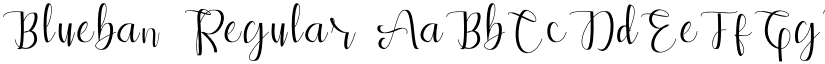 Blueban Regular font